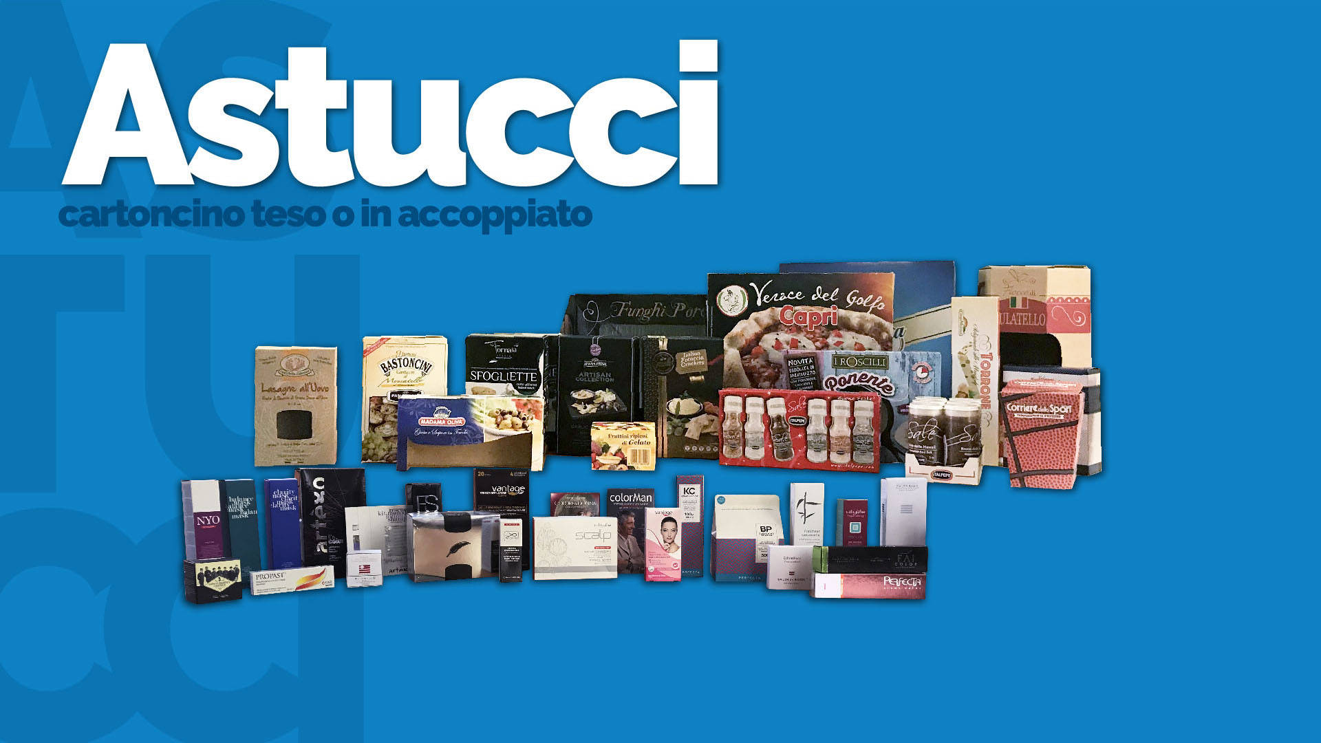 Astucci in cartoncino teso e in accoppiato
